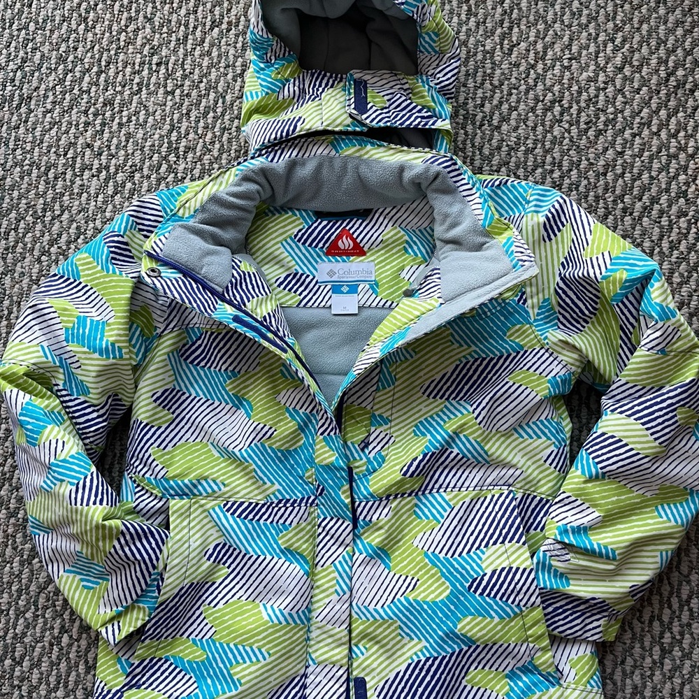 Columbia Omni Heat Winter Jacket Child 10/12 Ski Snowboard Like New